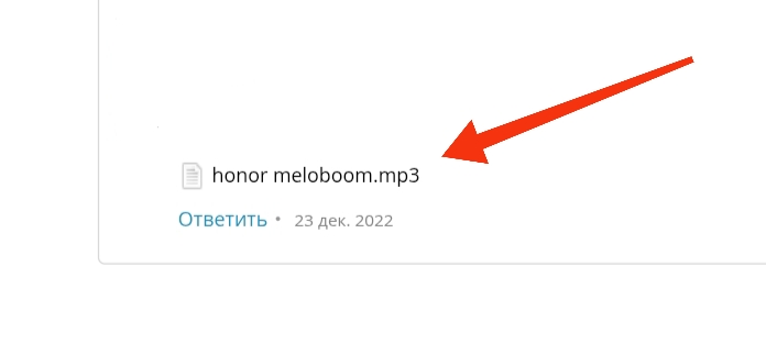 Файл honor meloboom.mp3